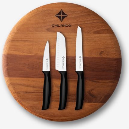 ست چاقوی نان 5.5 و سانتاکو 5 ، دم دستی 3.5 اینچ چیلانکو